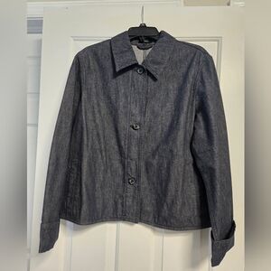 NWOT Theory Dark Blue Denim Jacket XL